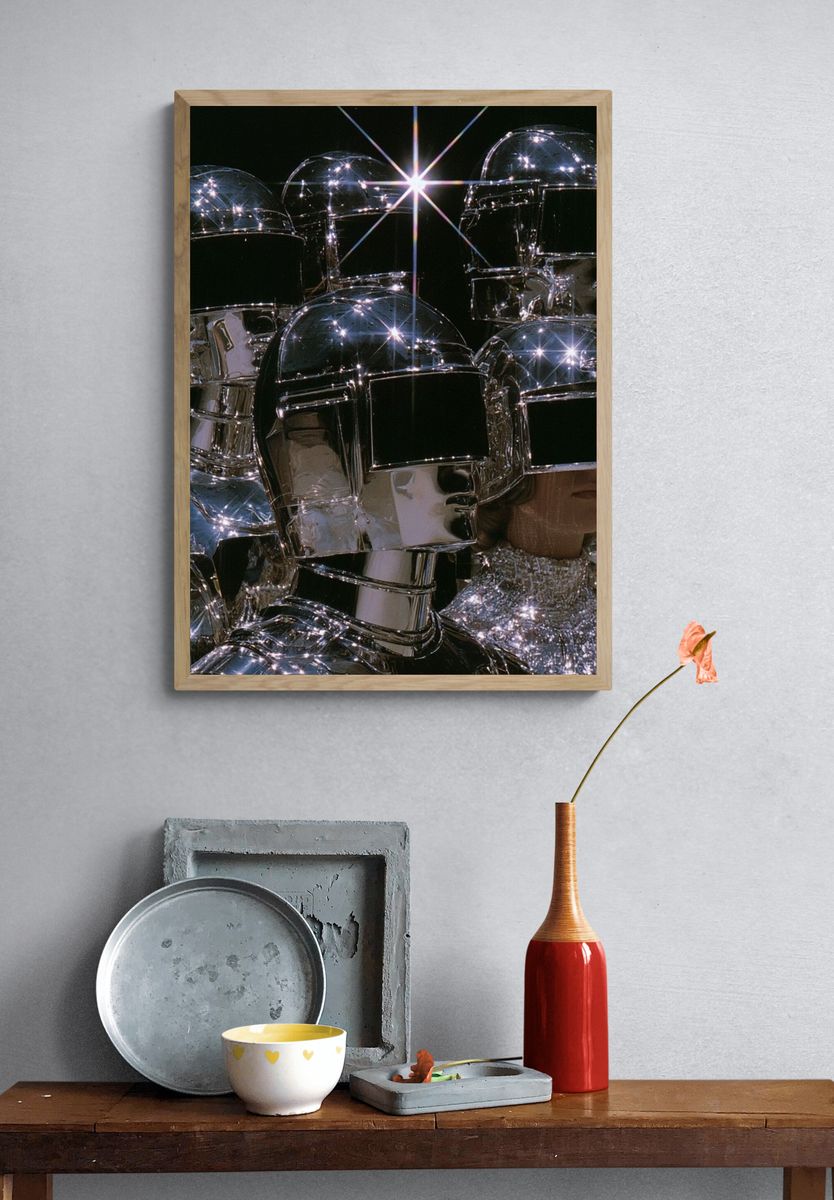 Chrome Helmet Fashion Poster. — room view 3