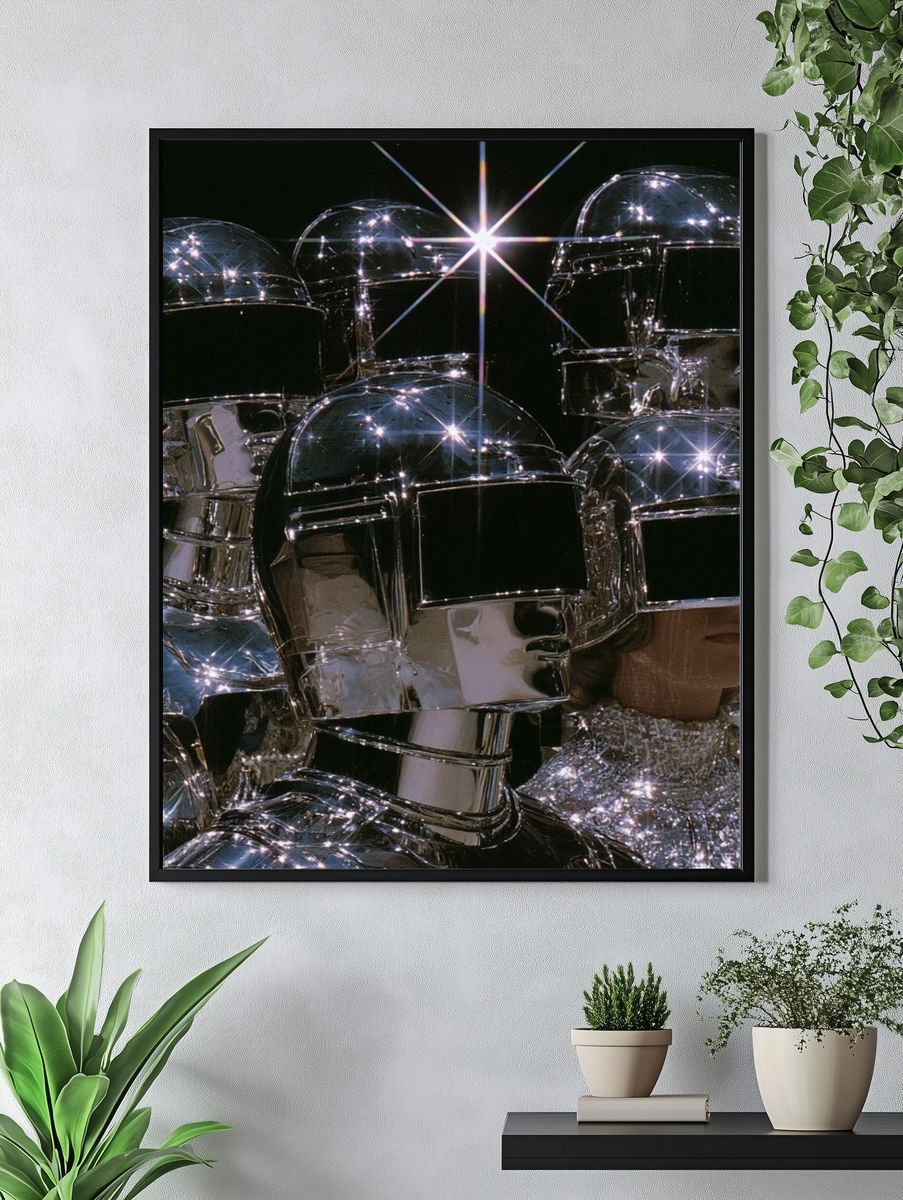 Chrome Helmet Fashion Poster. — room view 4