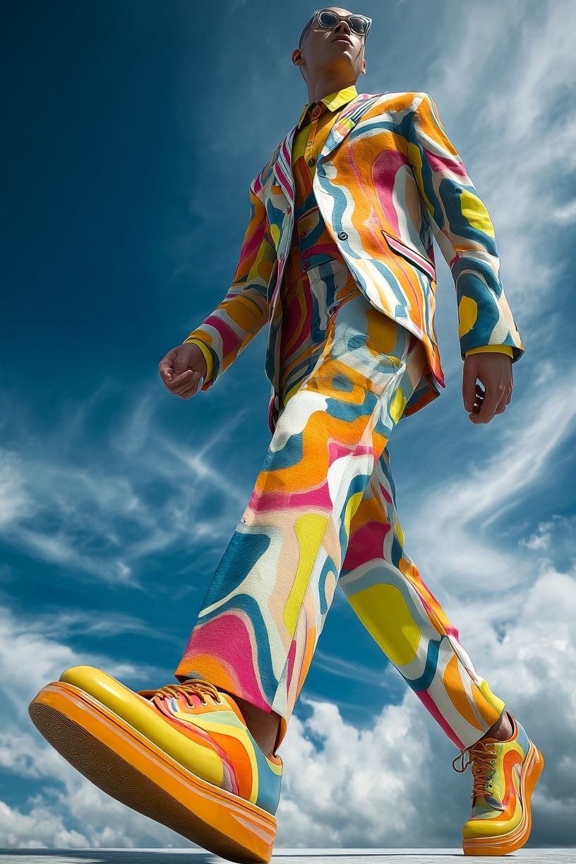 Colorful Fashion Runway Poster. poster detail