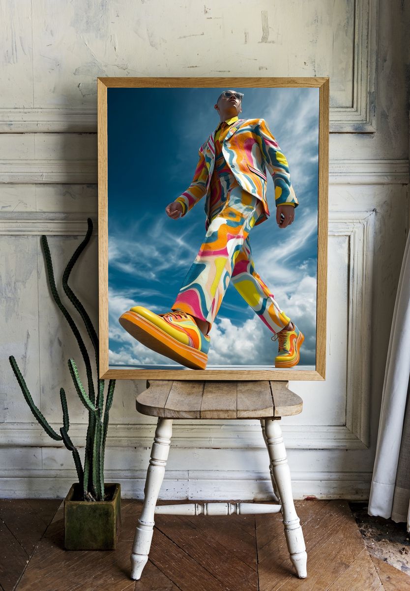Colorful Fashion Runway Poster. room preview