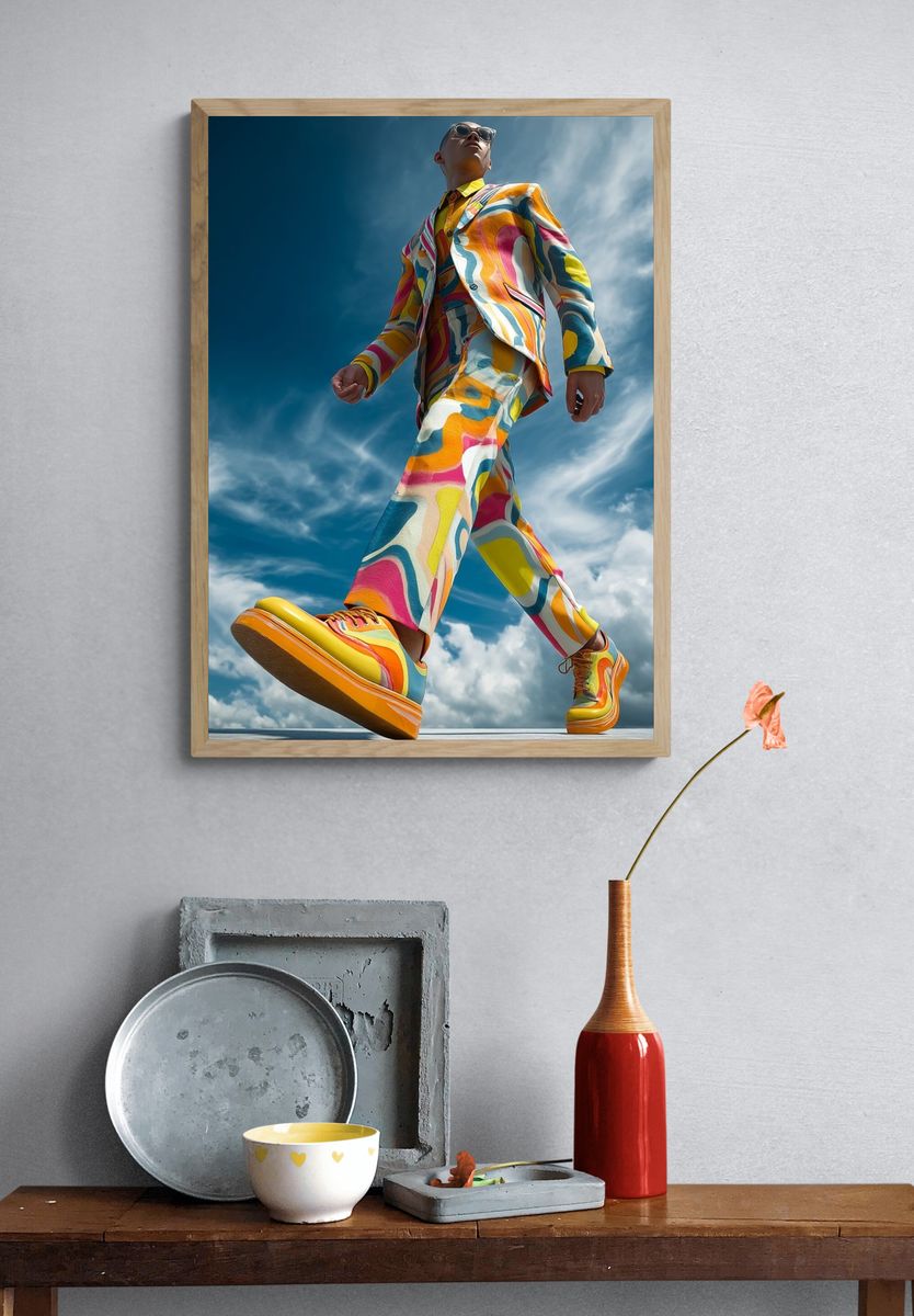 Colorful Fashion Runway Poster. — room view 3