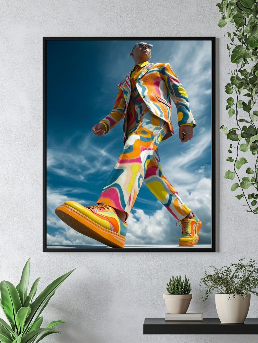 Colorful Fashion Runway Poster. — room view 4
