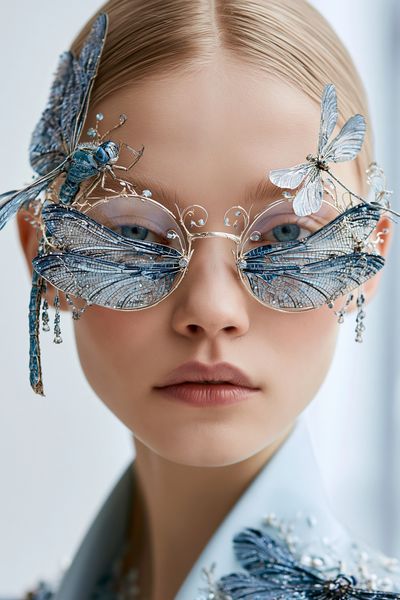 Butterfly Couture Portrait Print.