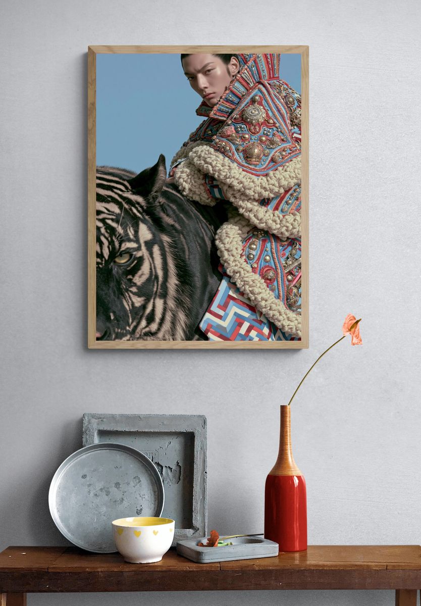 Fashion Tiger Portrait Poster. — room view 3