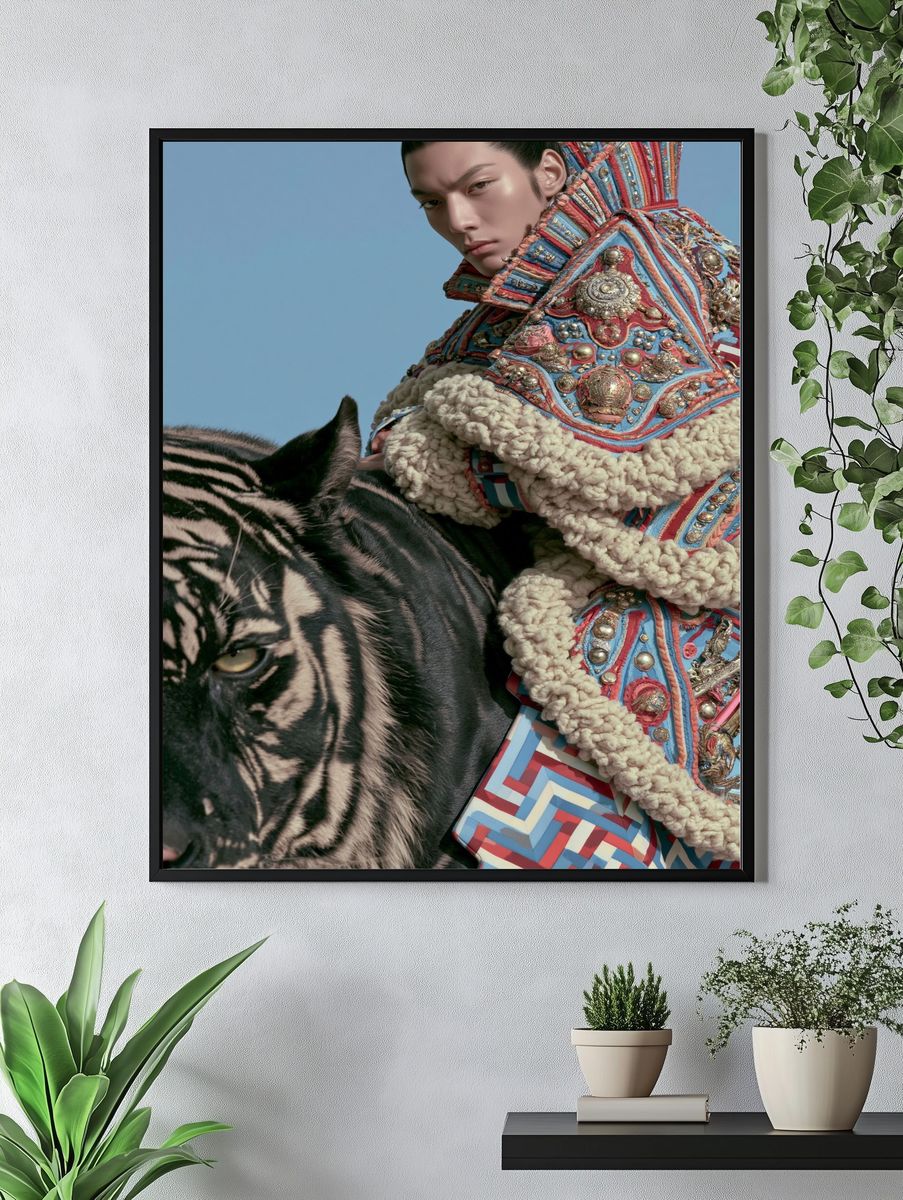 Fashion Tiger Portrait Poster. — room view 4