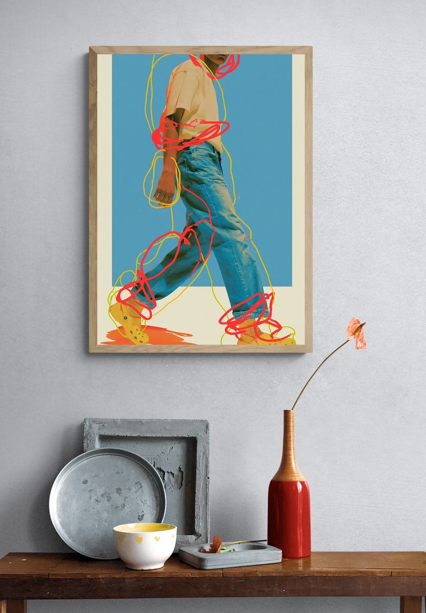 Streetwear Figure Illustration Poster. — room view 3