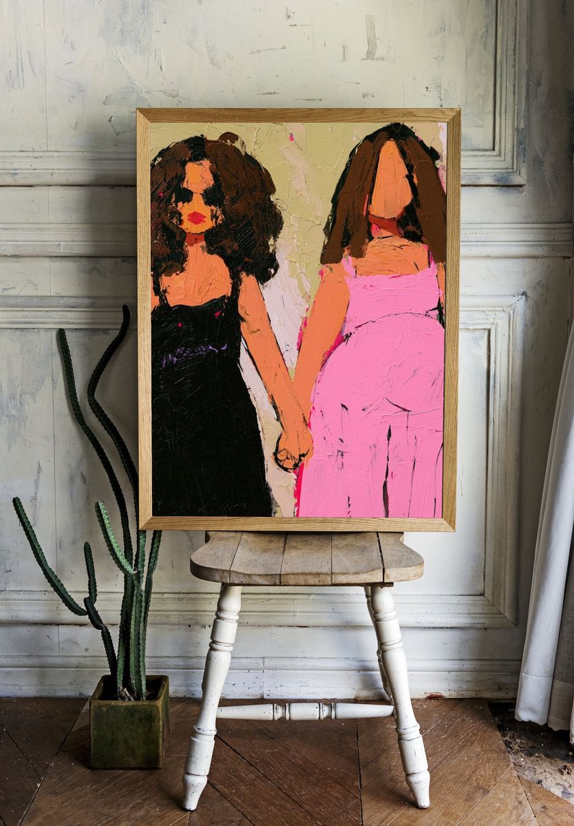Fashion Figures Contemporary Print. — room view 1