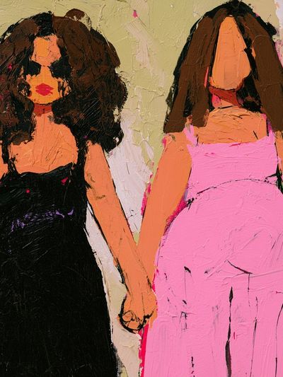 Fashion Figures Contemporary Print.