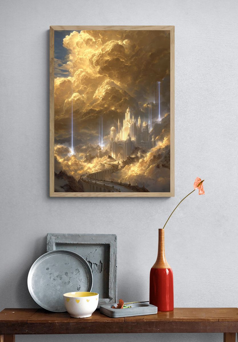 Celestial Castle — Fantasy Print. — room view 3