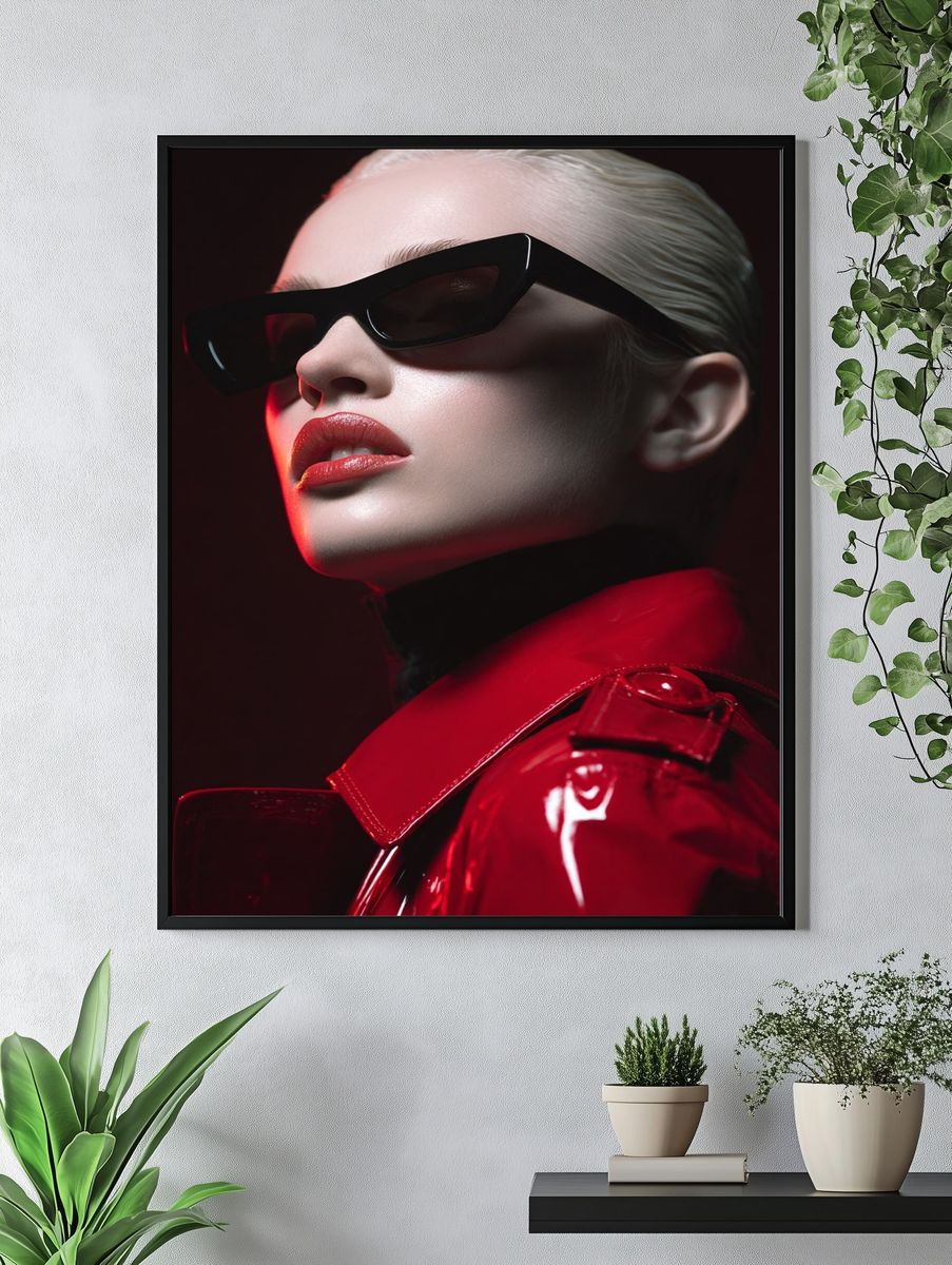 Bold Fashion Portrait — Photography Print. — room view 4