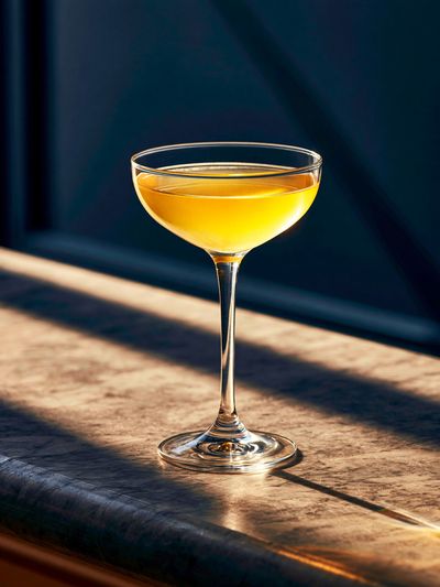 Golden Cocktail Glass Photography Poster. poster print