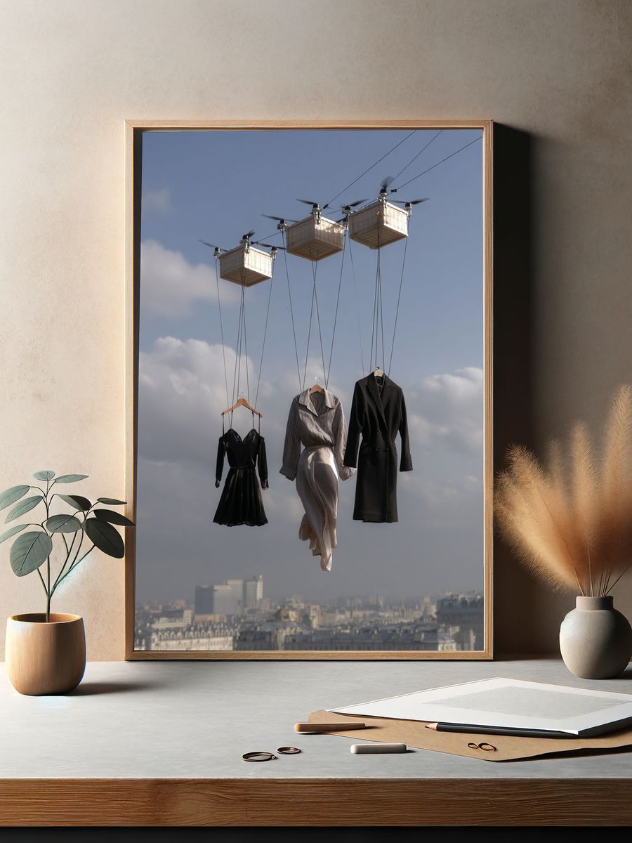 Fashion Drone Display — Photography Print. — room view 2