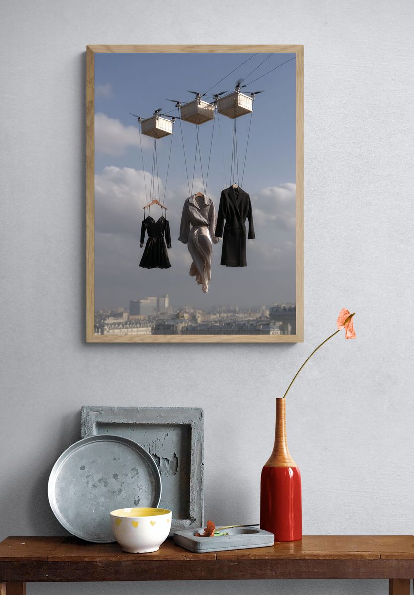 Fashion Drone Display — Photography Print. — room view 3