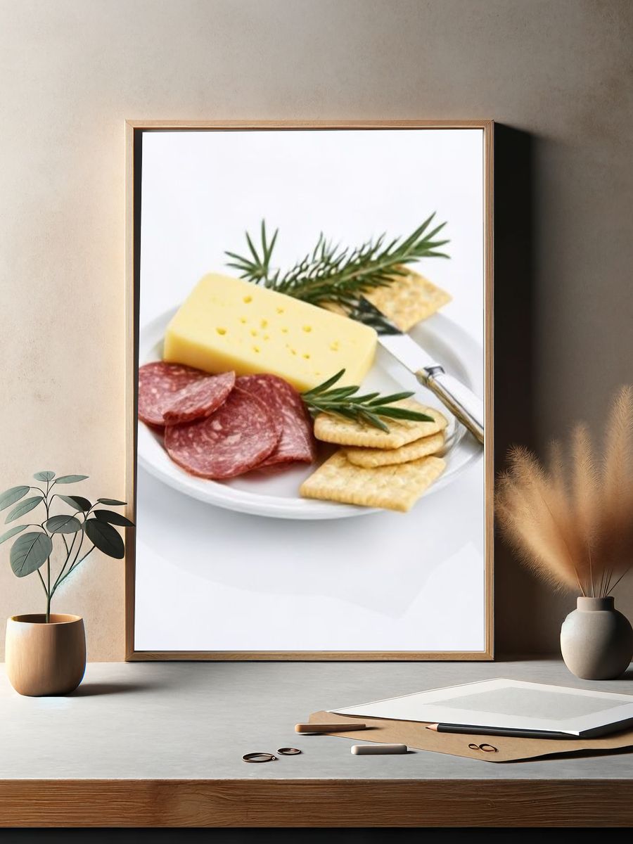 Charcuterie Plate Food Photography Poster. — room view 2