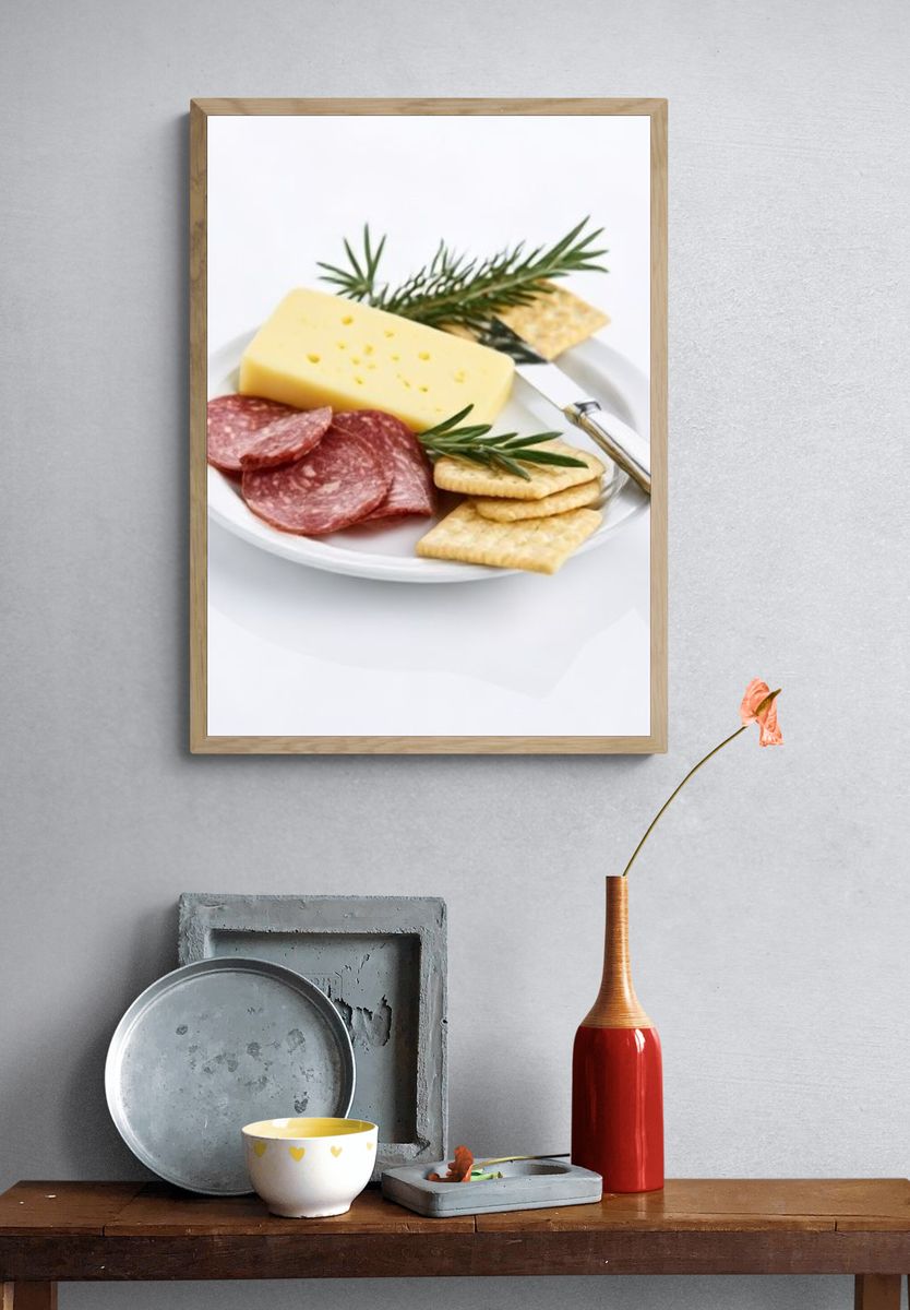Charcuterie Plate Food Photography Poster. — room view 3