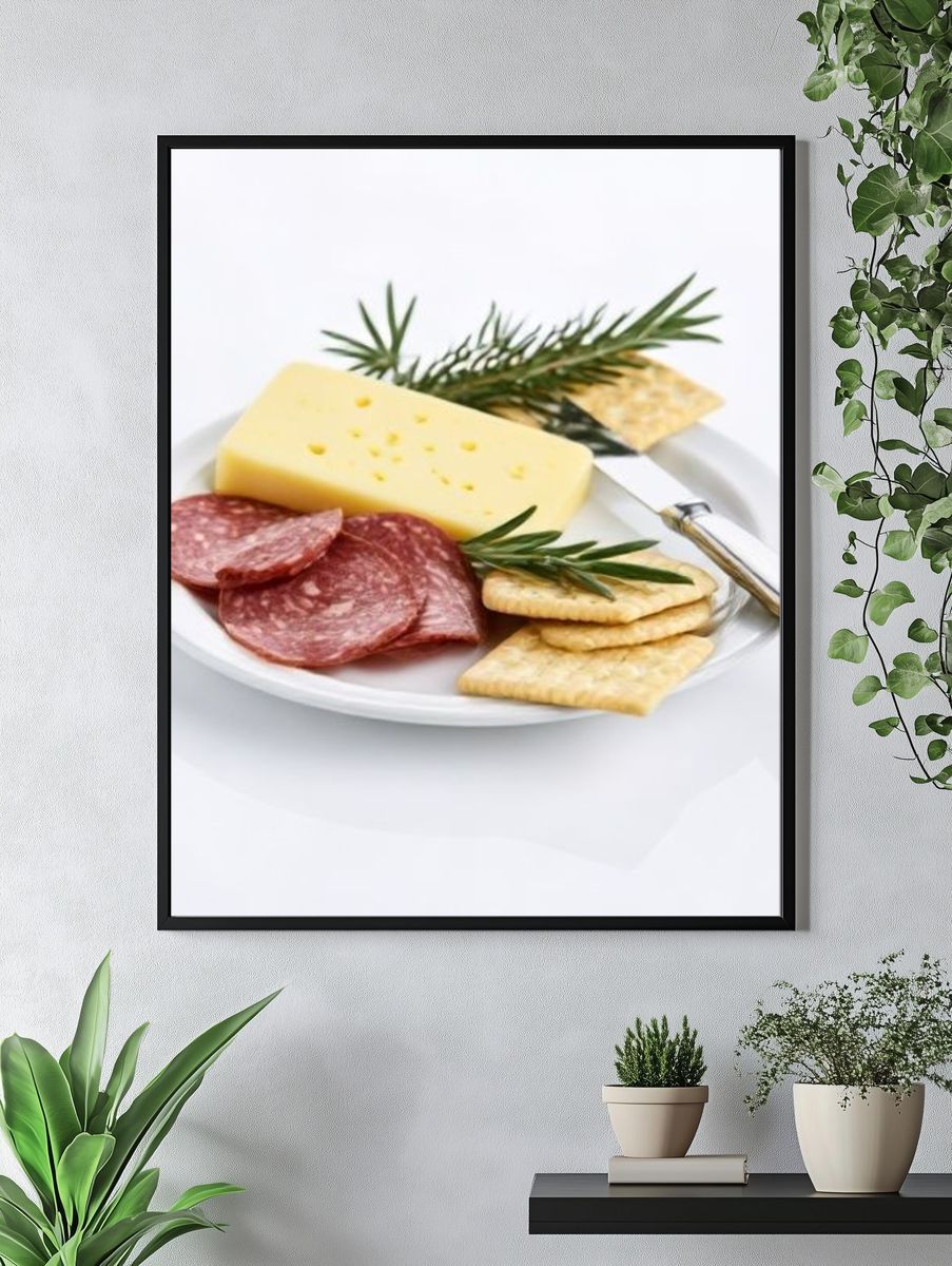 Charcuterie Plate Food Photography Poster. — room view 4