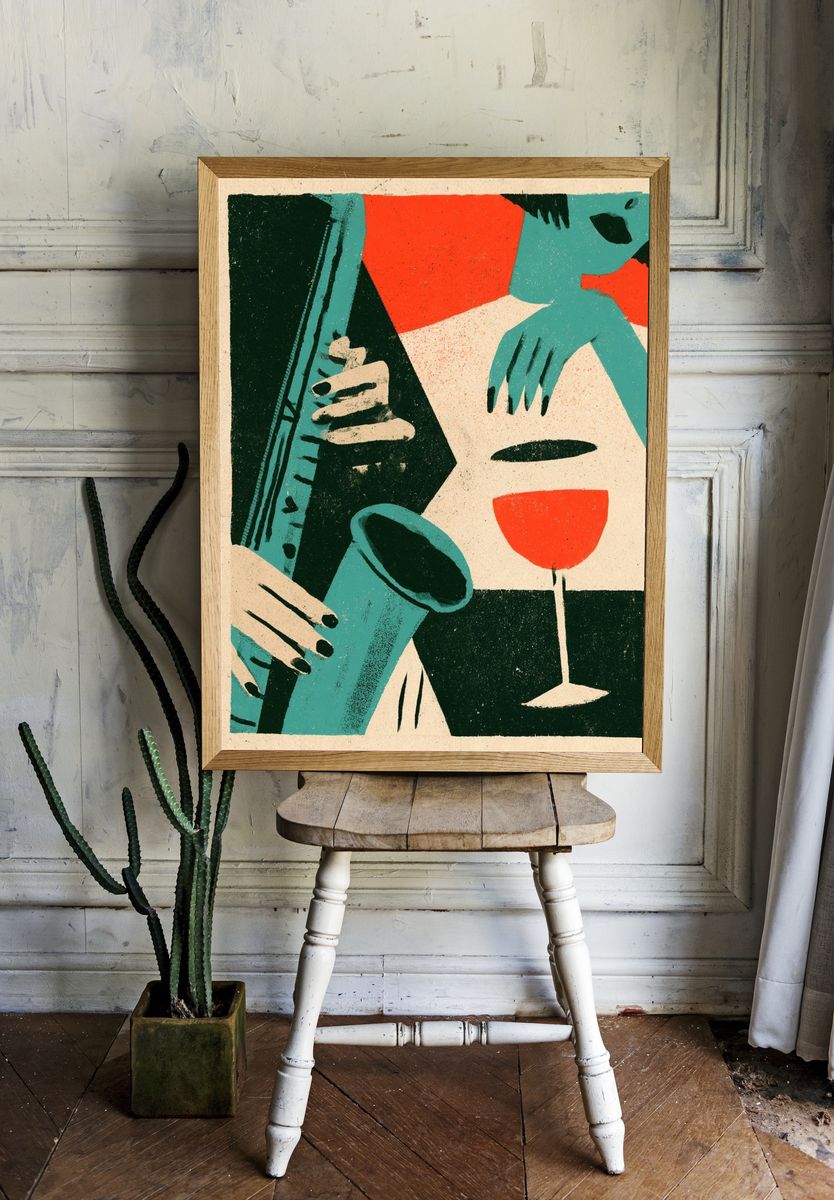 Jazz Hands Cocktail Poster. — room view 1