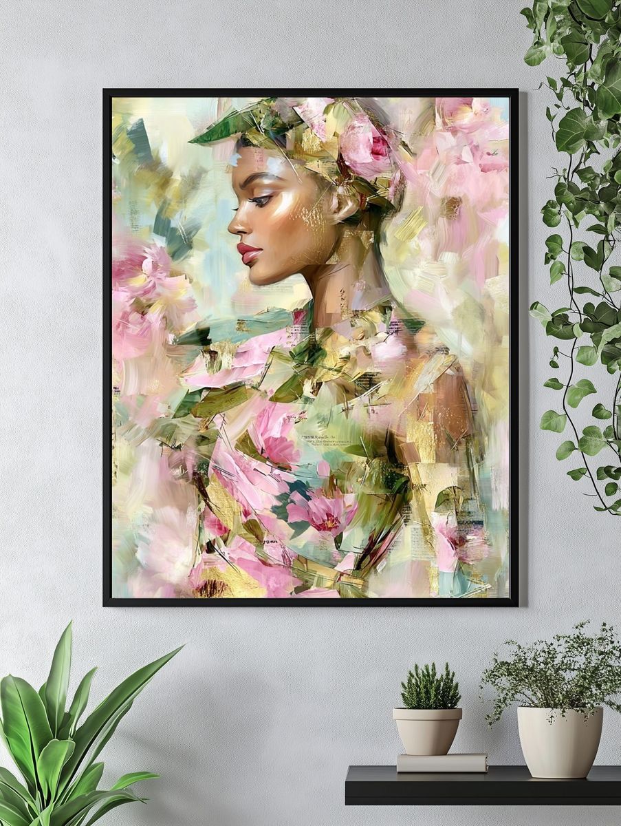 Floral Elegance — Fine Art Print. — room view 4