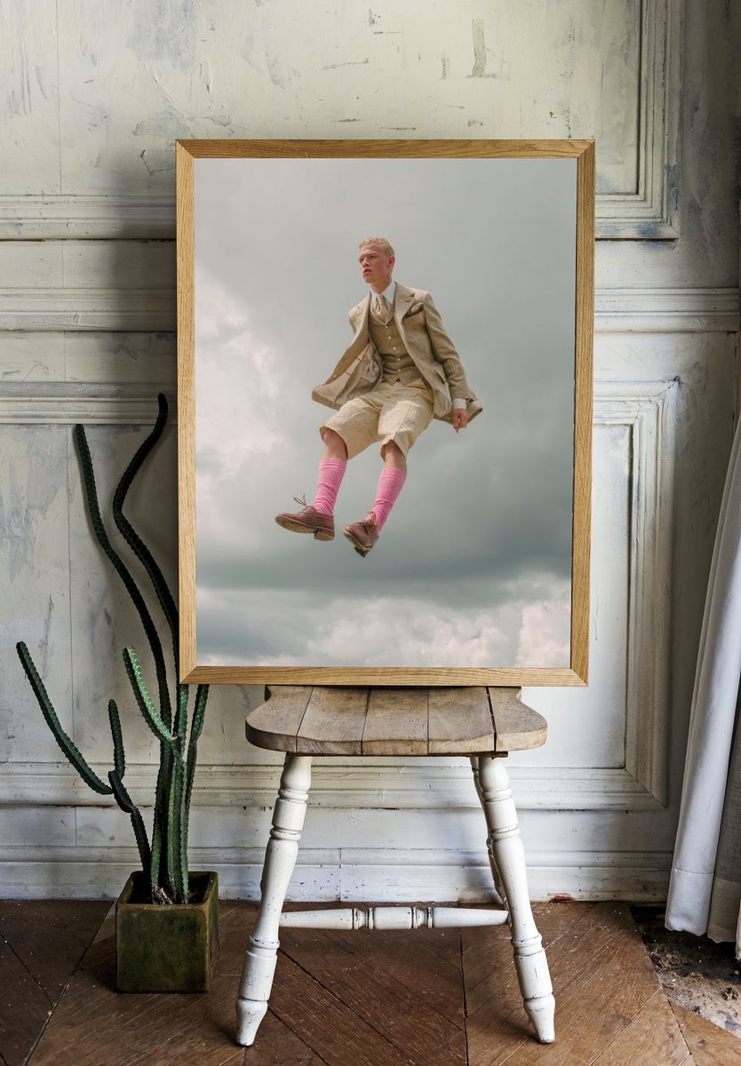 Floating Gentleman — Contemporary Print. — room view 1
