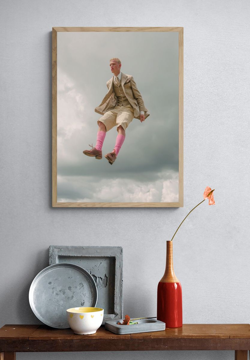 Floating Gentleman — Contemporary Print. — room view 3