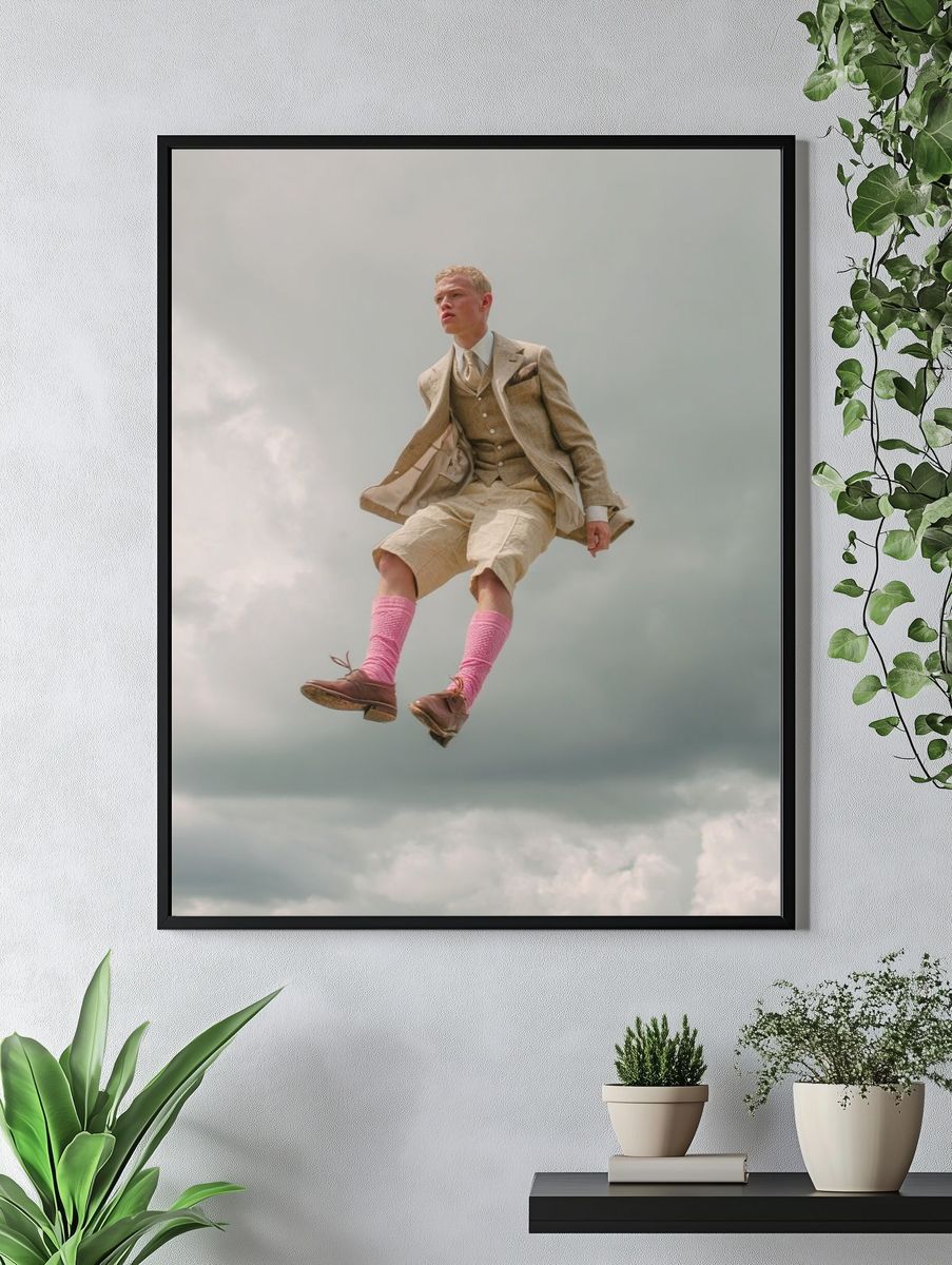 Floating Gentleman — Contemporary Print. — room view 4