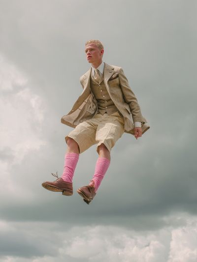 Floating Gentleman — Contemporary Print. poster print