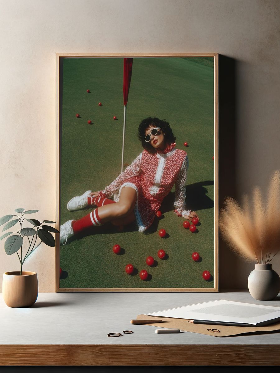 Fashionable Golfer — Photography Print. — room view 2