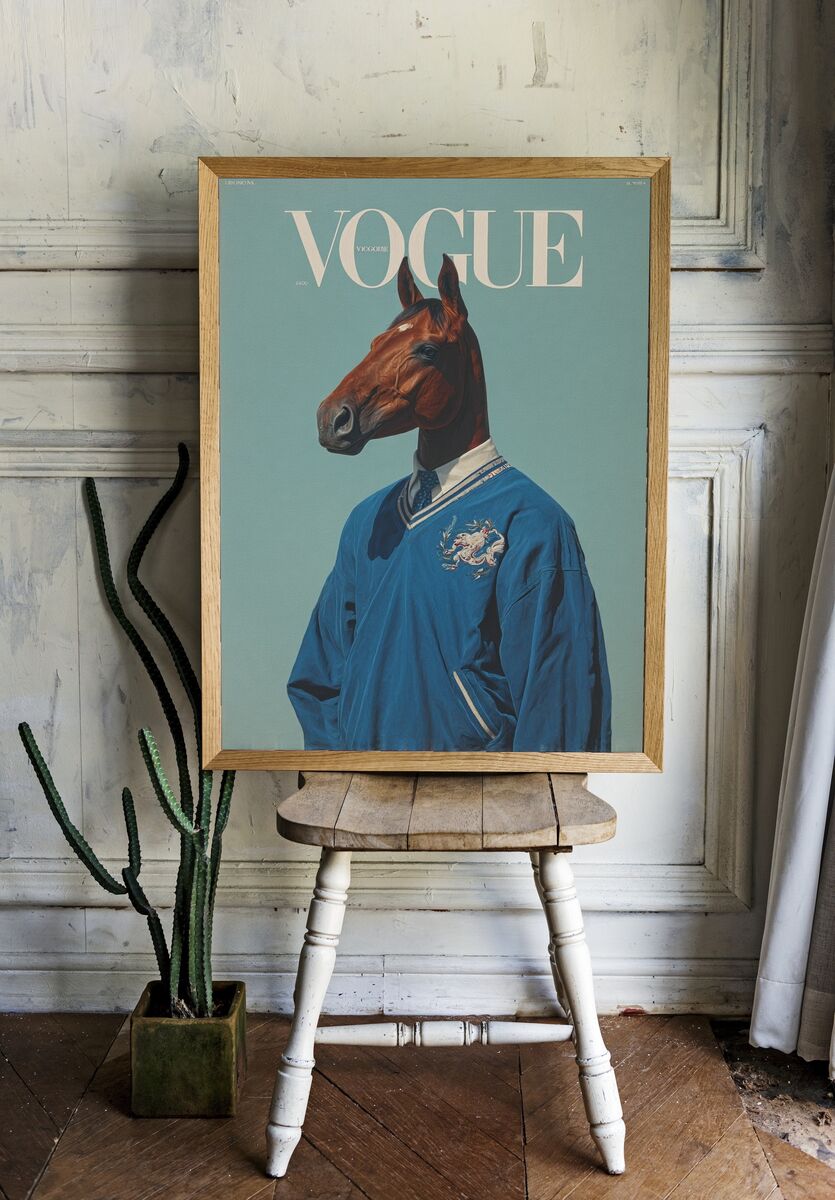 Horse in Vogue — Fashion Print room preview