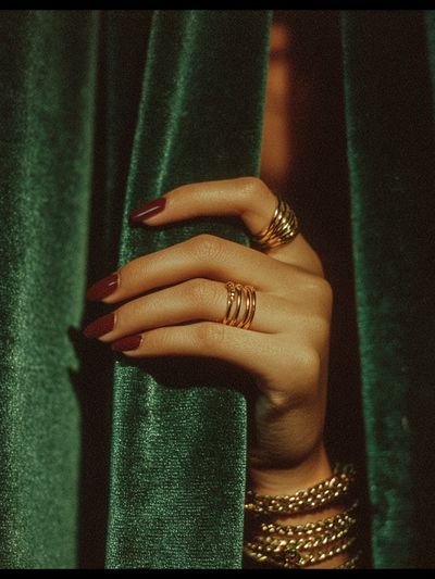 Elegant Hand with Rings — Fashion Photography Print. poster