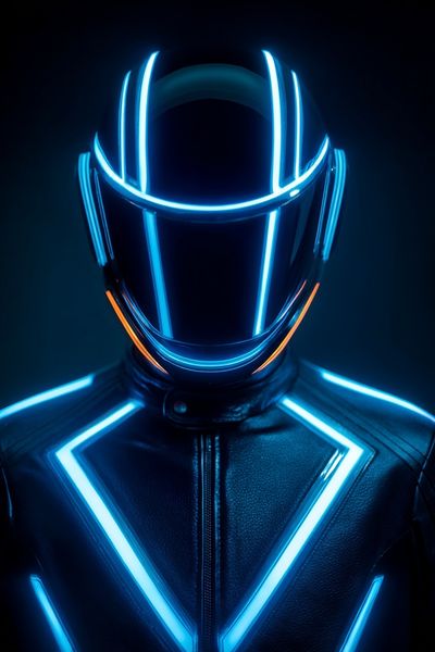 Futuristic Helmet — Sci-Fi Print. poster