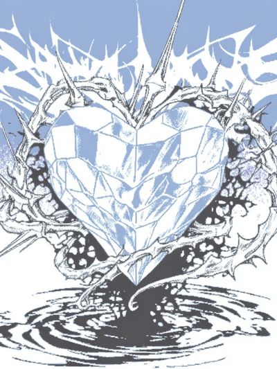 Crystal Heart Thorn Poster. poster