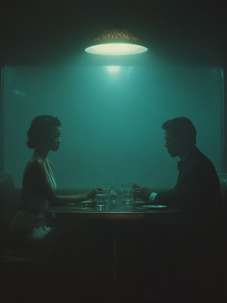 Intimate Dinner — Fine Art Print. poster detail