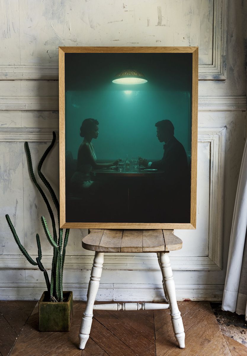 Intimate Dinner — Fine Art Print. — room view 1