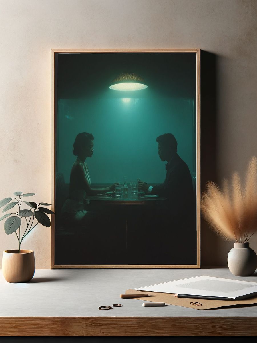 Intimate Dinner — Fine Art Print. — room view 2