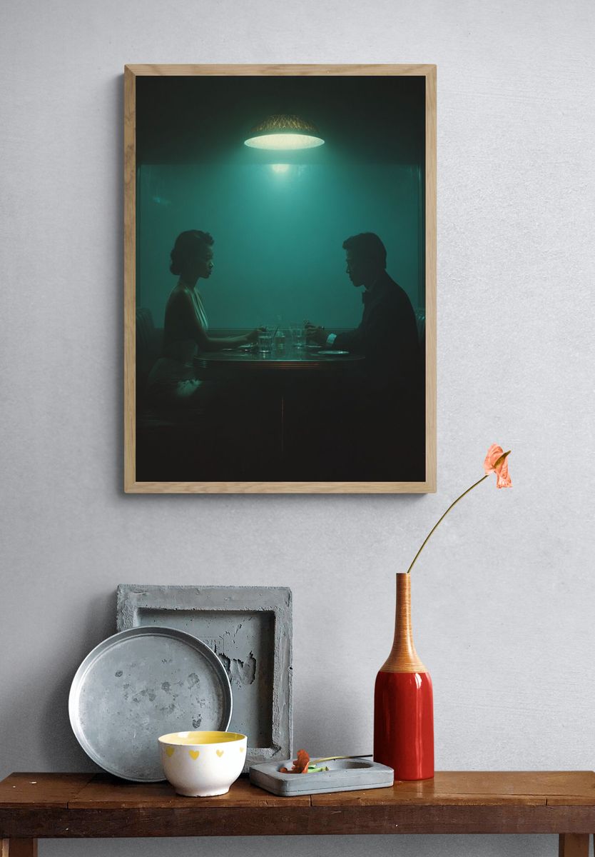 Intimate Dinner — Fine Art Print. — room view 3