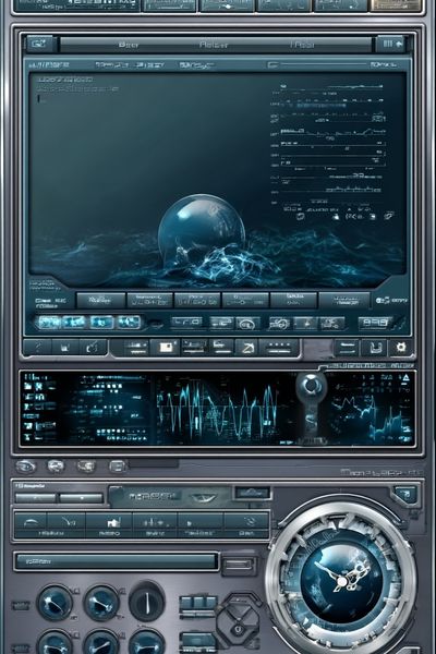 Futuristic Interface Design Poster. poster