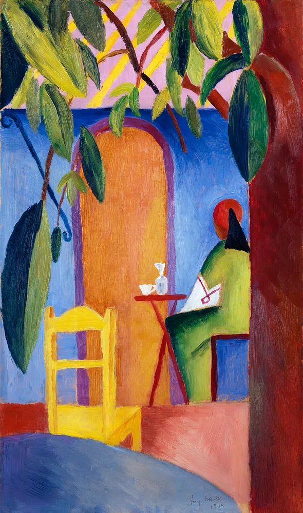 August Macke 's Türkisches Café. poster detail