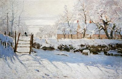Claude Monet 's Magpie (1868–1869). poster print