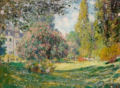 Landscape: Parc Monceau (1876) Claude. poster