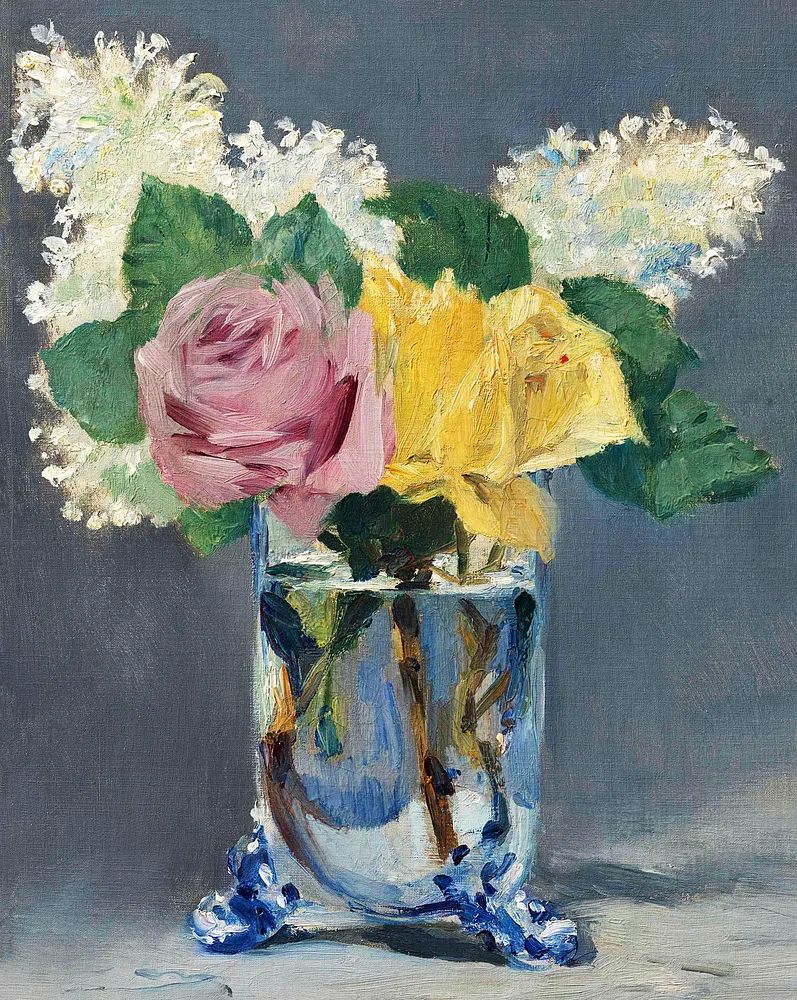Floral Still Life — Impressionist Print. poster — fine-art art