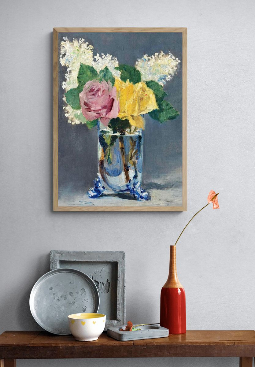 Floral Still Life — Impressionist Print. — room view 3