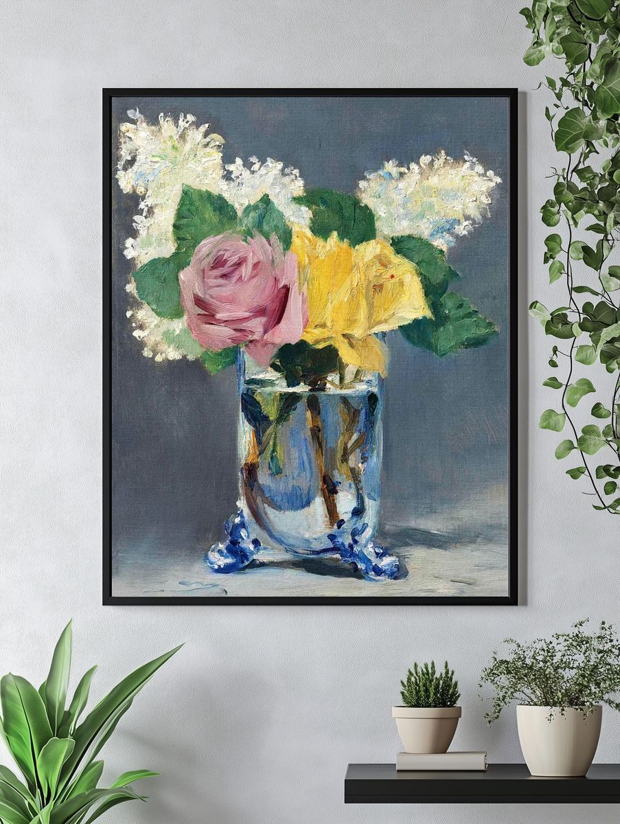 Floral Still Life — Impressionist Print. — room view 4