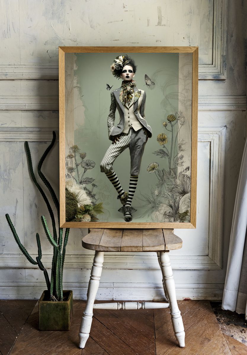 Fashion Illustration — Vintage Print room preview