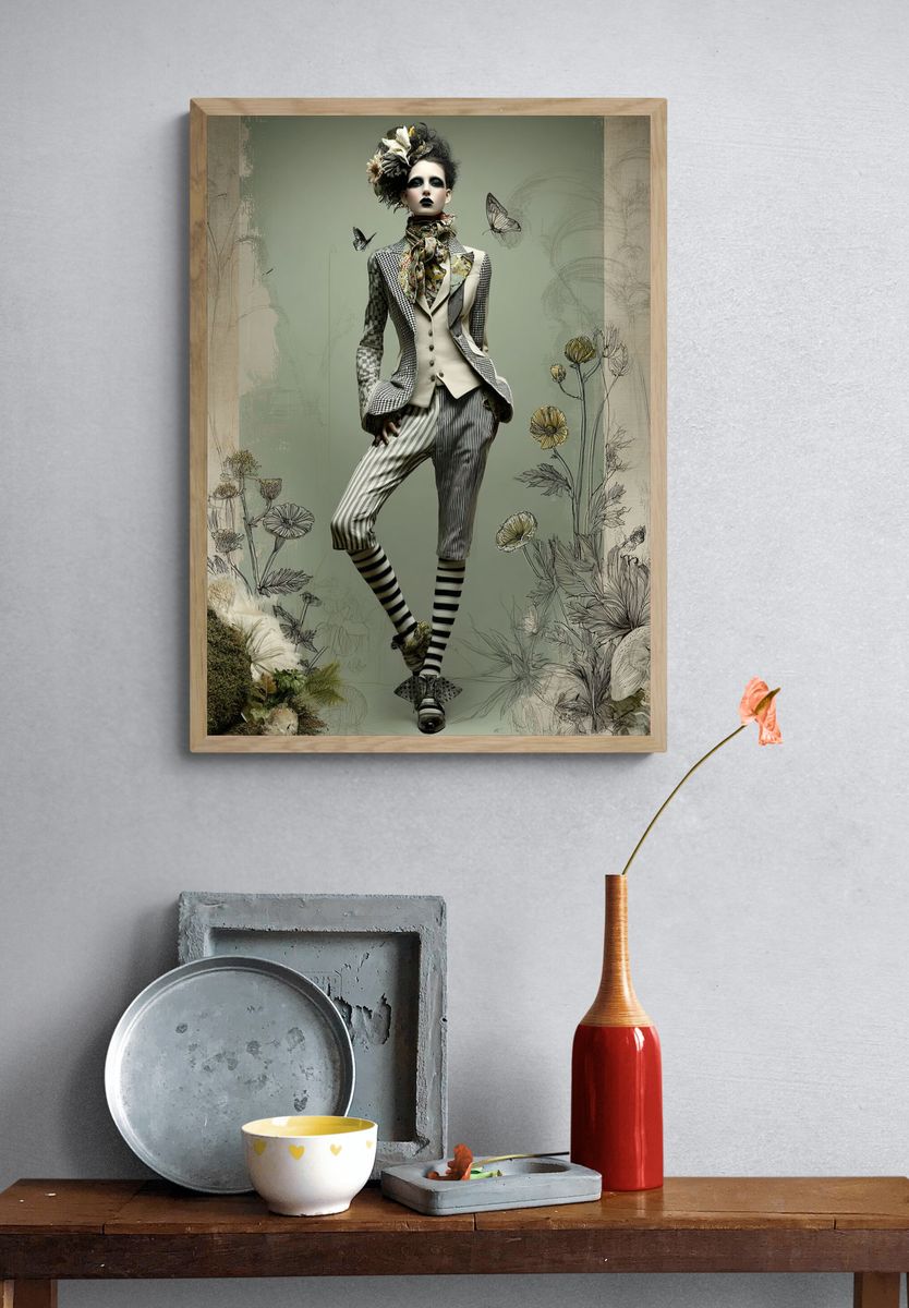 Fashion Illustration — Vintage Print. — room view 3