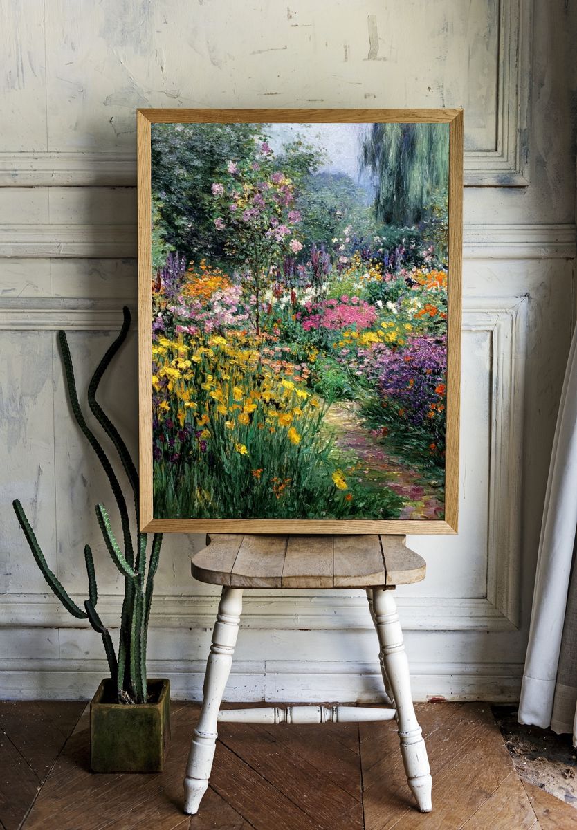 Blooming Garden Impressionism Poster. — room view 1