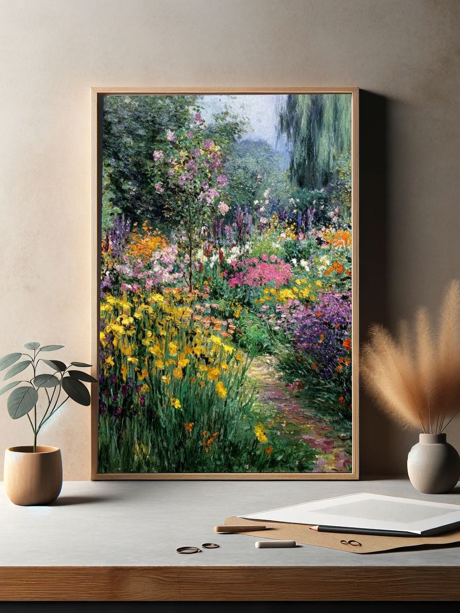 Blooming Garden Impressionism Poster. — room view 2