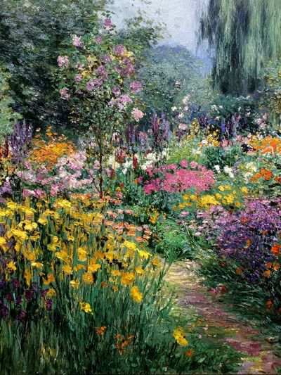 Blooming Garden Impressionism Poster. poster
