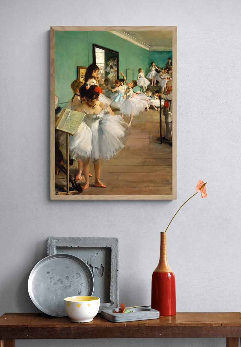Dance Class (1874) painting high. — room view 3