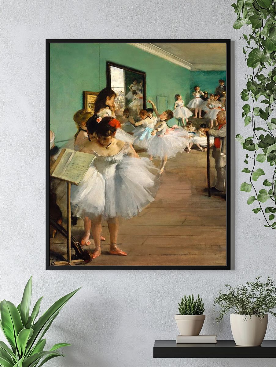 Dance Class (1874) painting high. — room view 4
