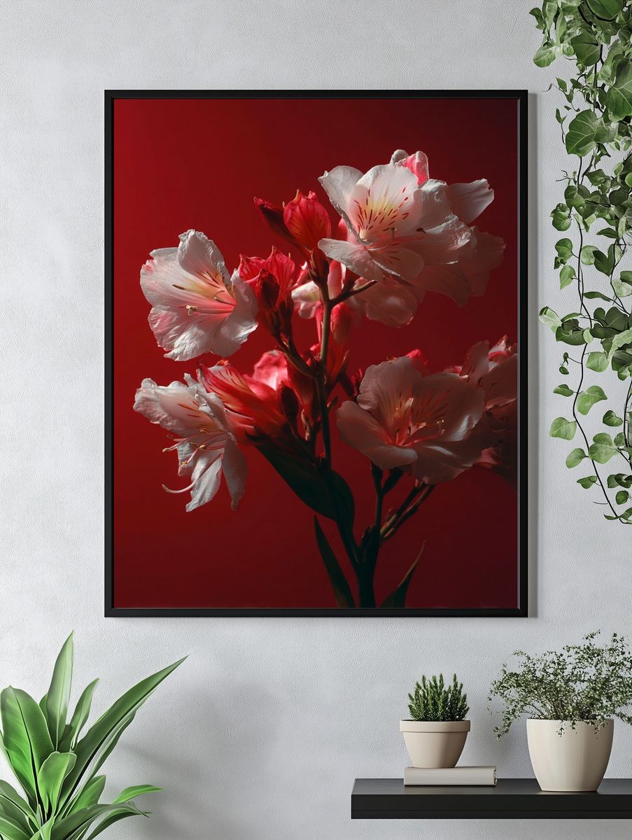 Elegant Floral Arrangement — Photography Print. — room view 4